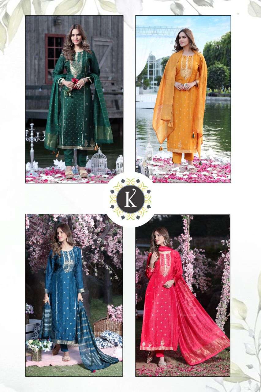 K Fashion designer 3 pcs kurti catalog available at wholesale rate
