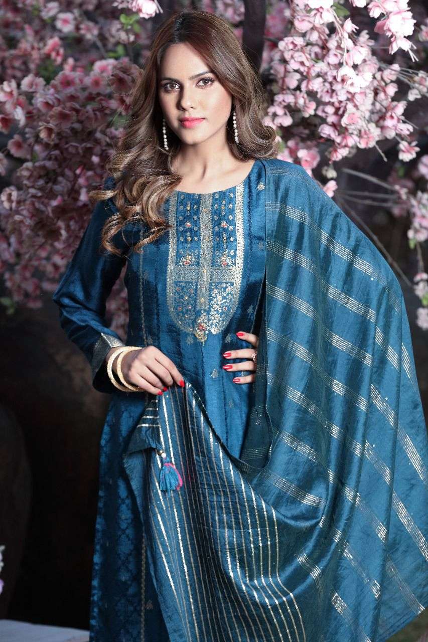 K Fashion designer 3 pcs kurti catalog available at wholesale rate