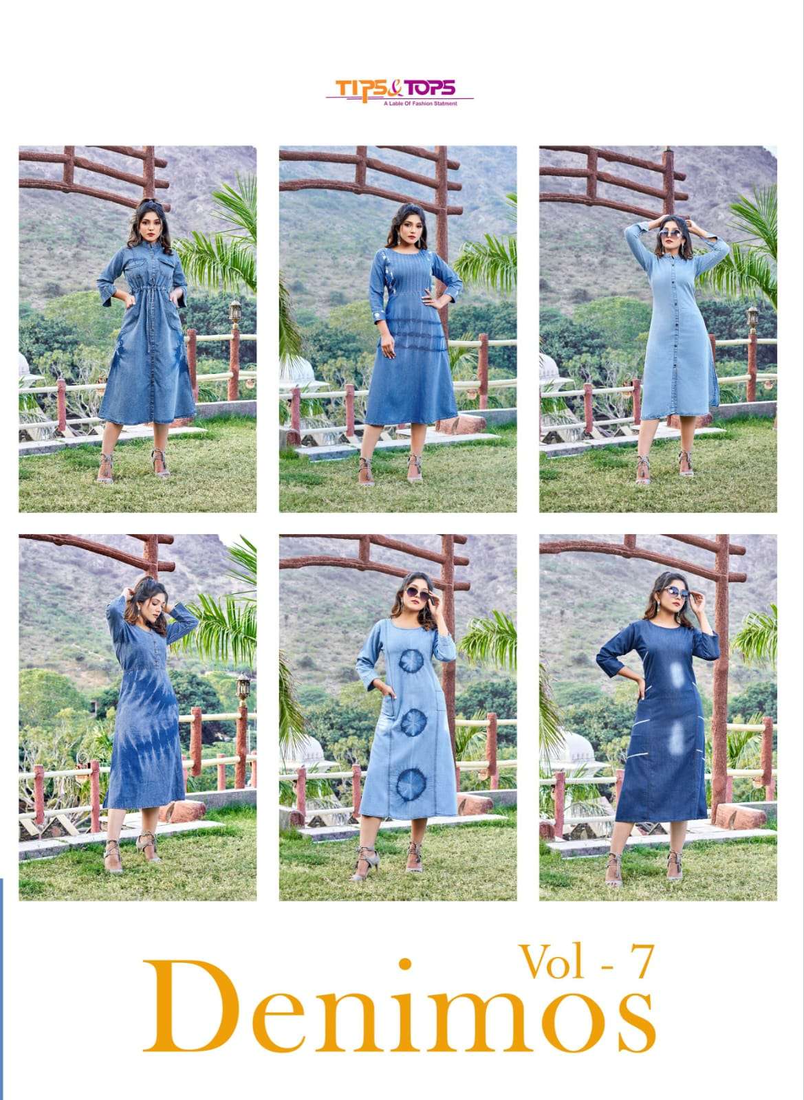 DENIM A LINE KURTI