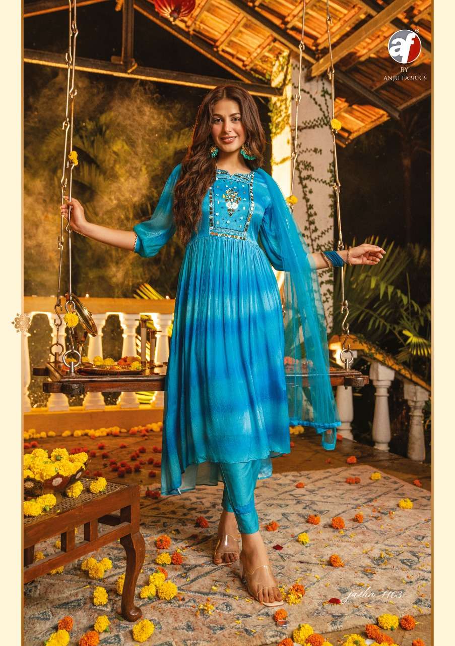 JASHN ANARKALI KURTI PANT WITH DUPATTA