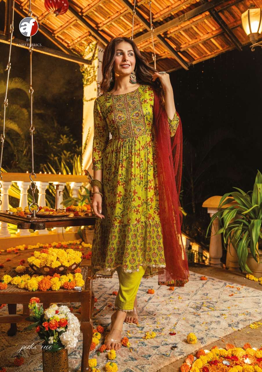 JASHN ANARKALI KURTI PANT WITH DUPATTA