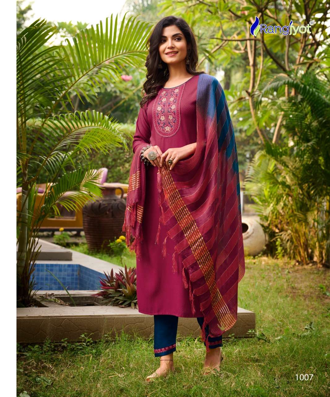RANGJYOT RAYON KURTI VEENA VOL-1