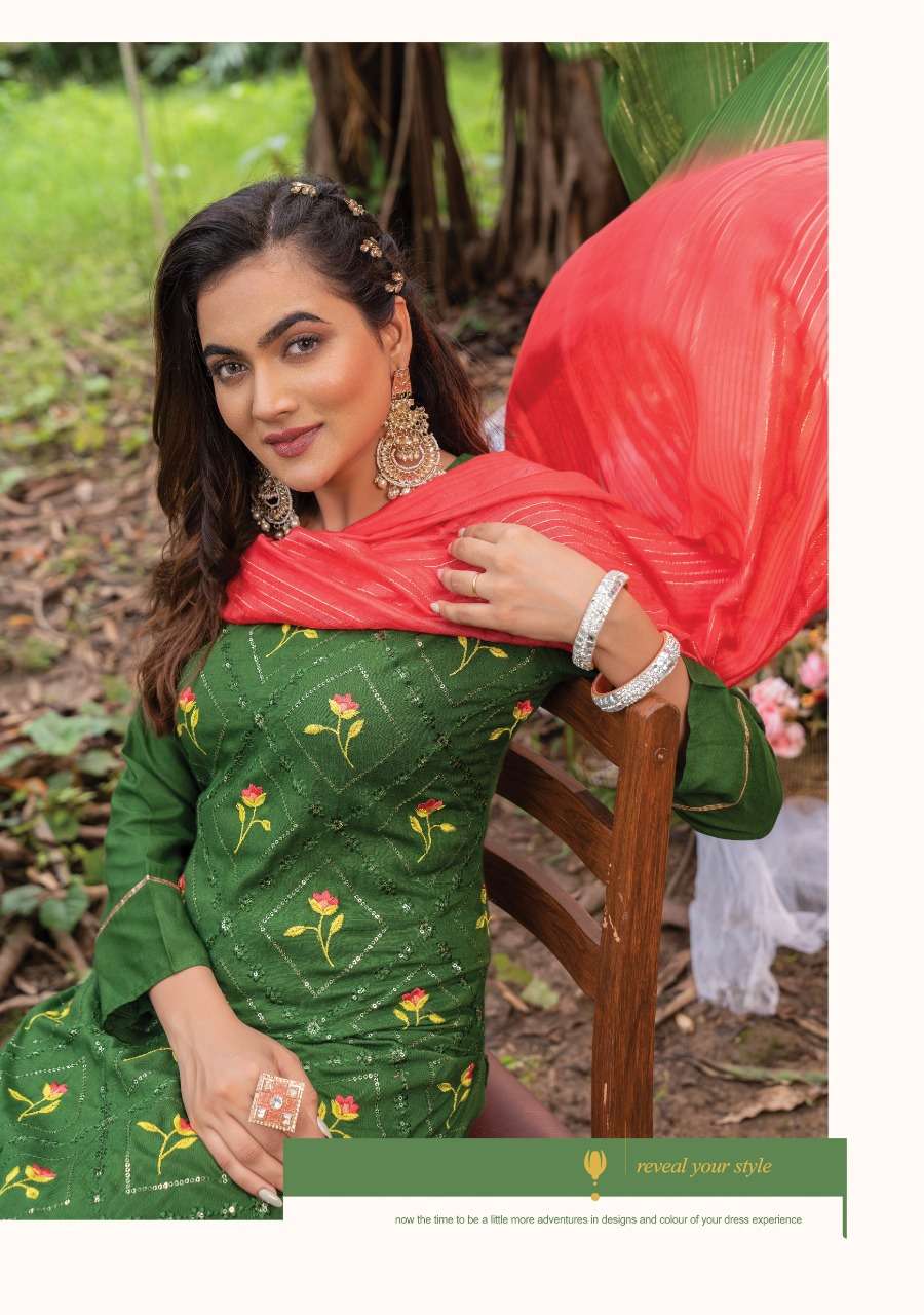 RAYON FANCY KURTI WITH SHARAR & DUPATTA