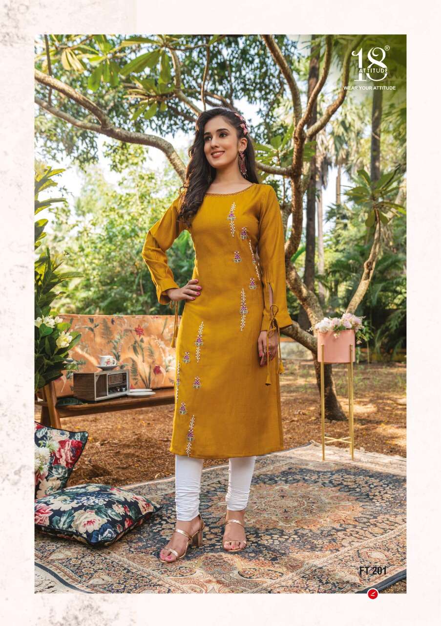 18 ATTITUDE PRESENT FOREVER KURTIS VOL 2 STRAIGHT KURTI COLLECTION