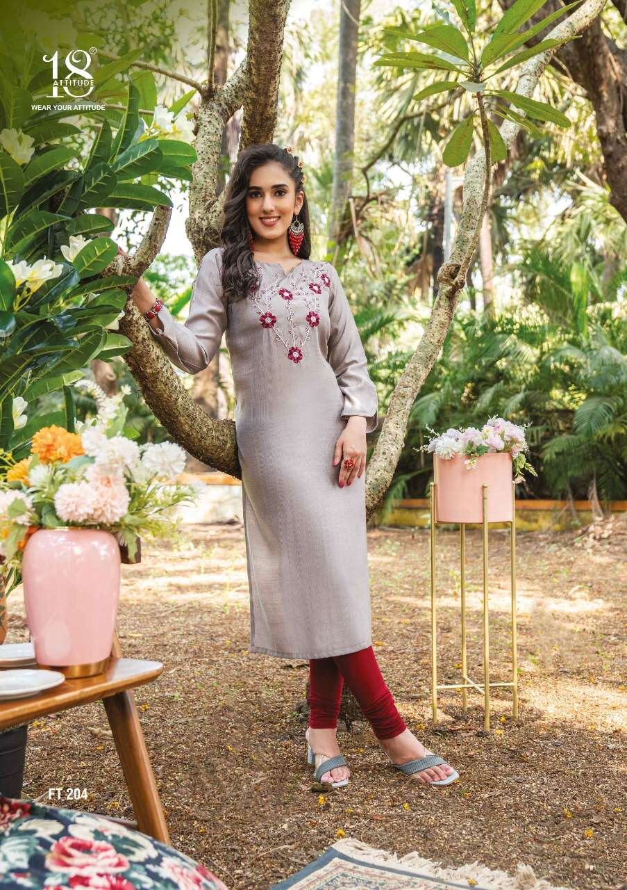 18 ATTITUDE PRESENT FOREVER KURTIS VOL 2 STRAIGHT KURTI COLLECTION