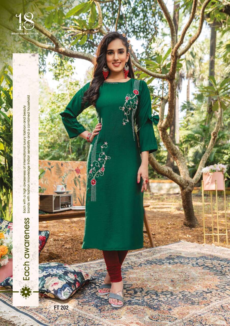 18 ATTITUDE PRESENT FOREVER KURTIS VOL 2 STRAIGHT KURTI COLLECTION