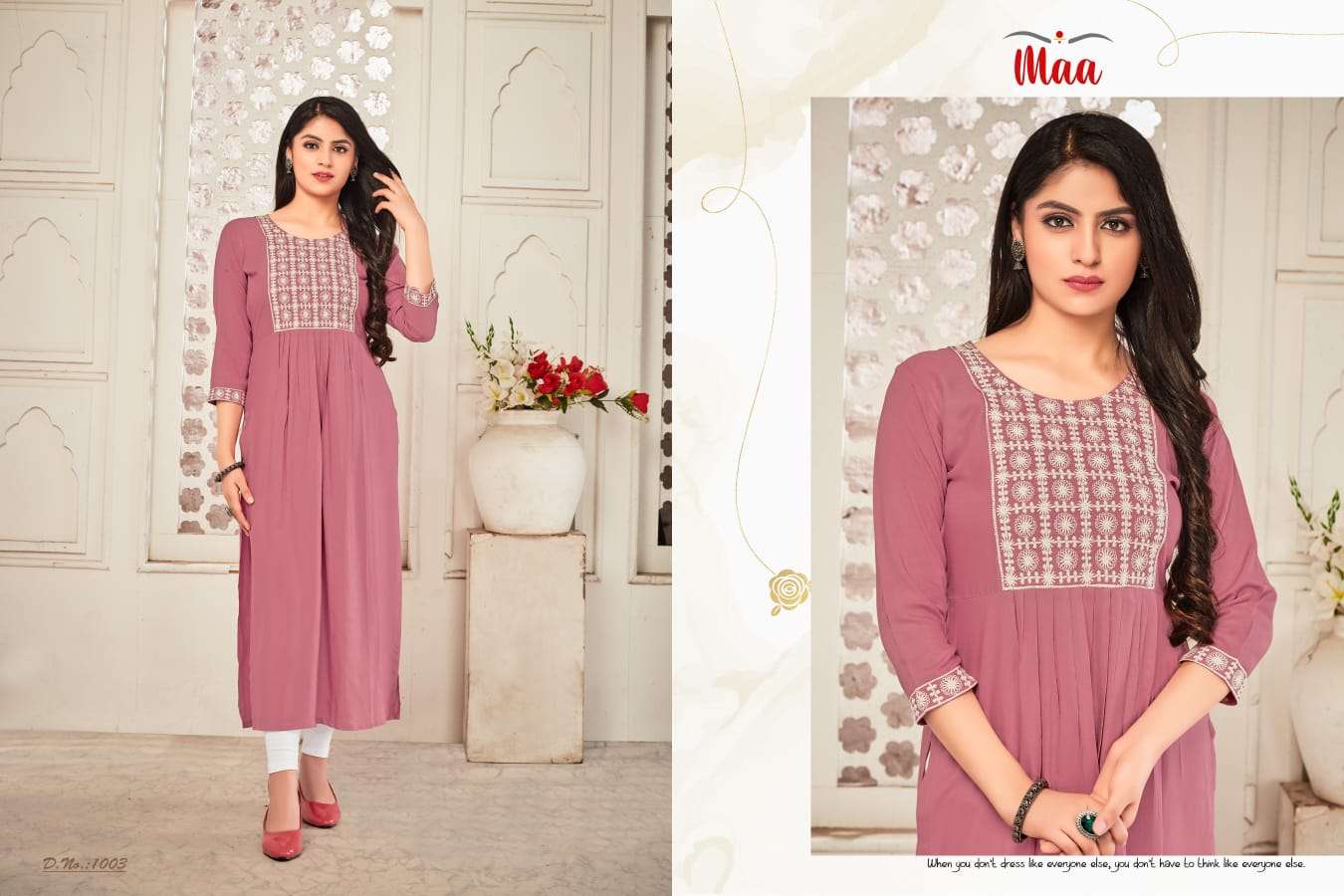 AFREEN BY MAA CREATION PRESENTING NEW HEAVY FANCY RAYON KURTI COLLECTION
