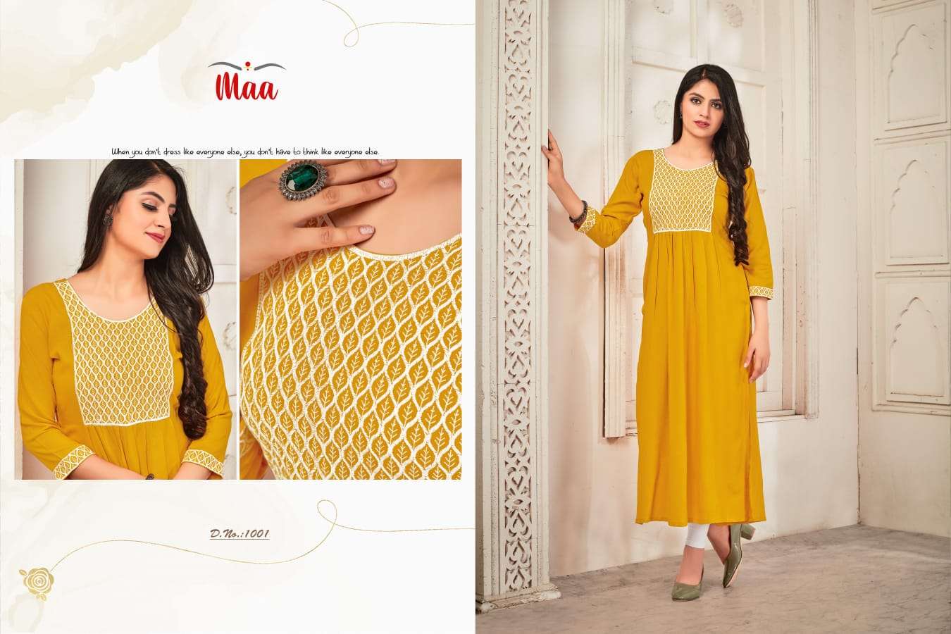 AFREEN BY MAA CREATION PRESENTING NEW HEAVY FANCY RAYON KURTI COLLECTION