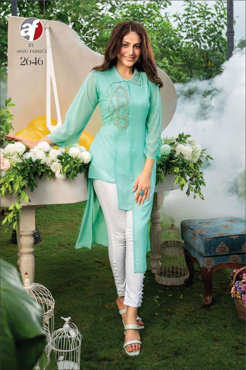 ANJU FAB PRESENT PURITY VOL 3 DESIGNER KURTI WITH PANT           