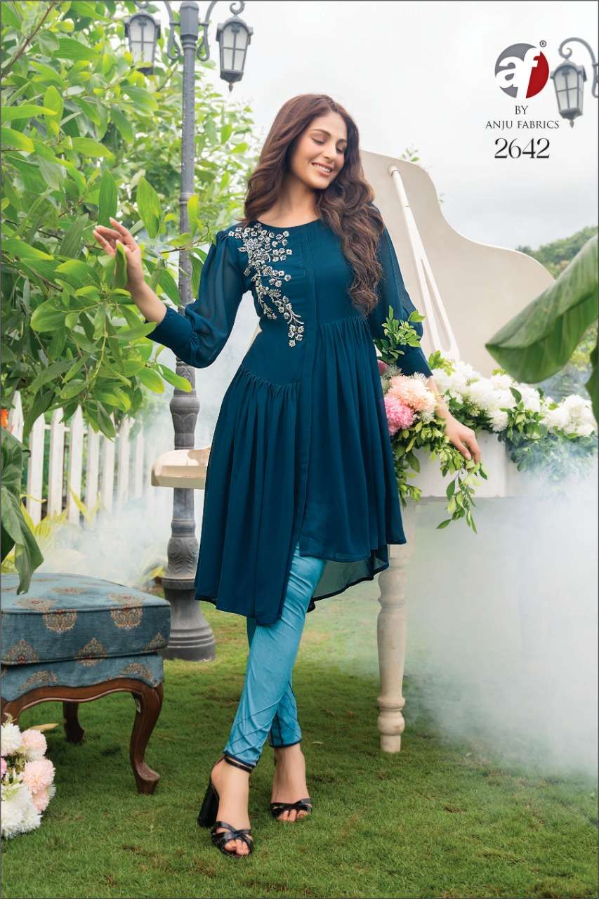 ANJU FAB PURITY VOL 3 DESIGNER KURTI WITH PANT           