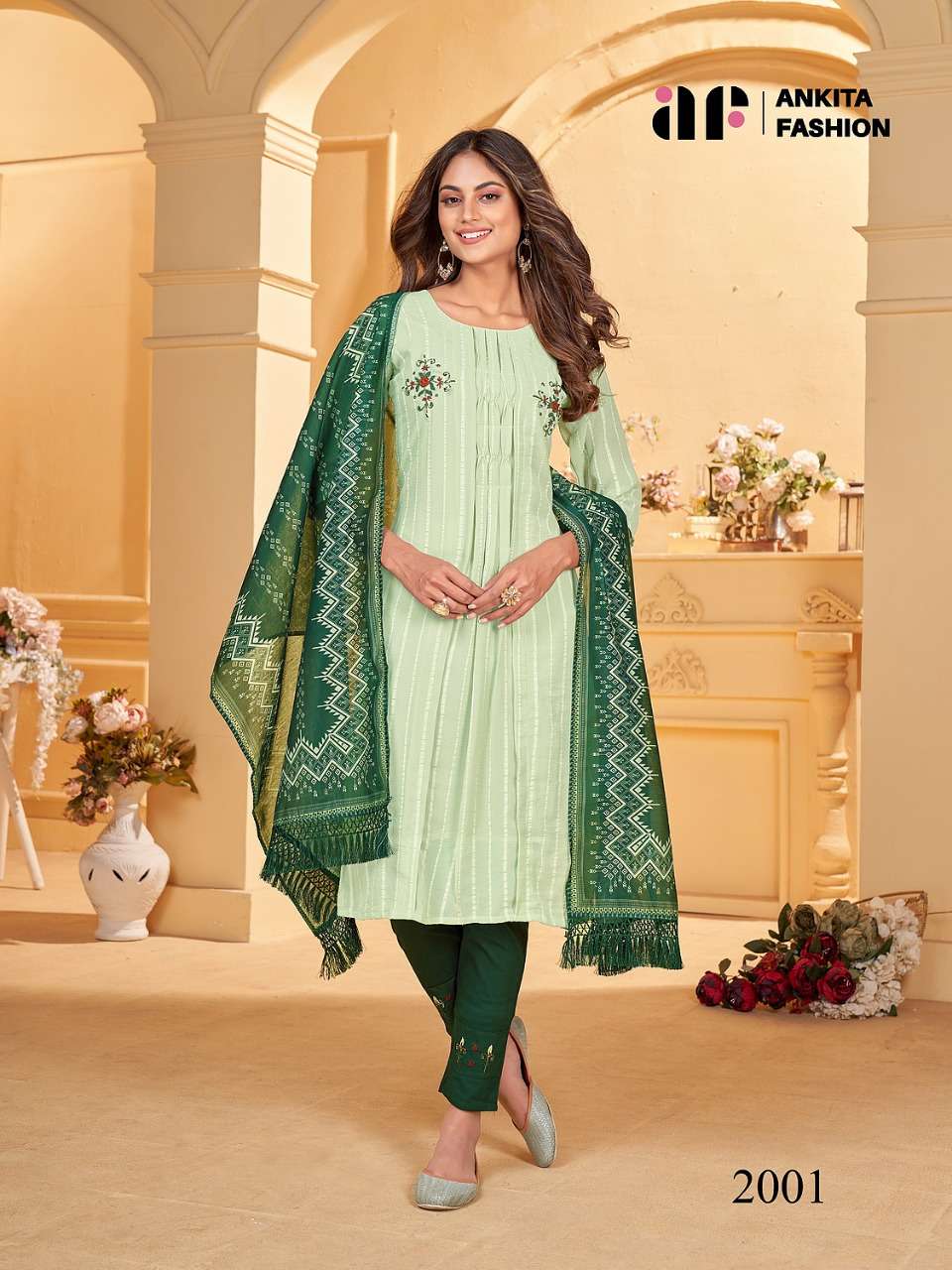 ANKITA FASHION PRESENT SARGUN 3PCS CONCEPT SET