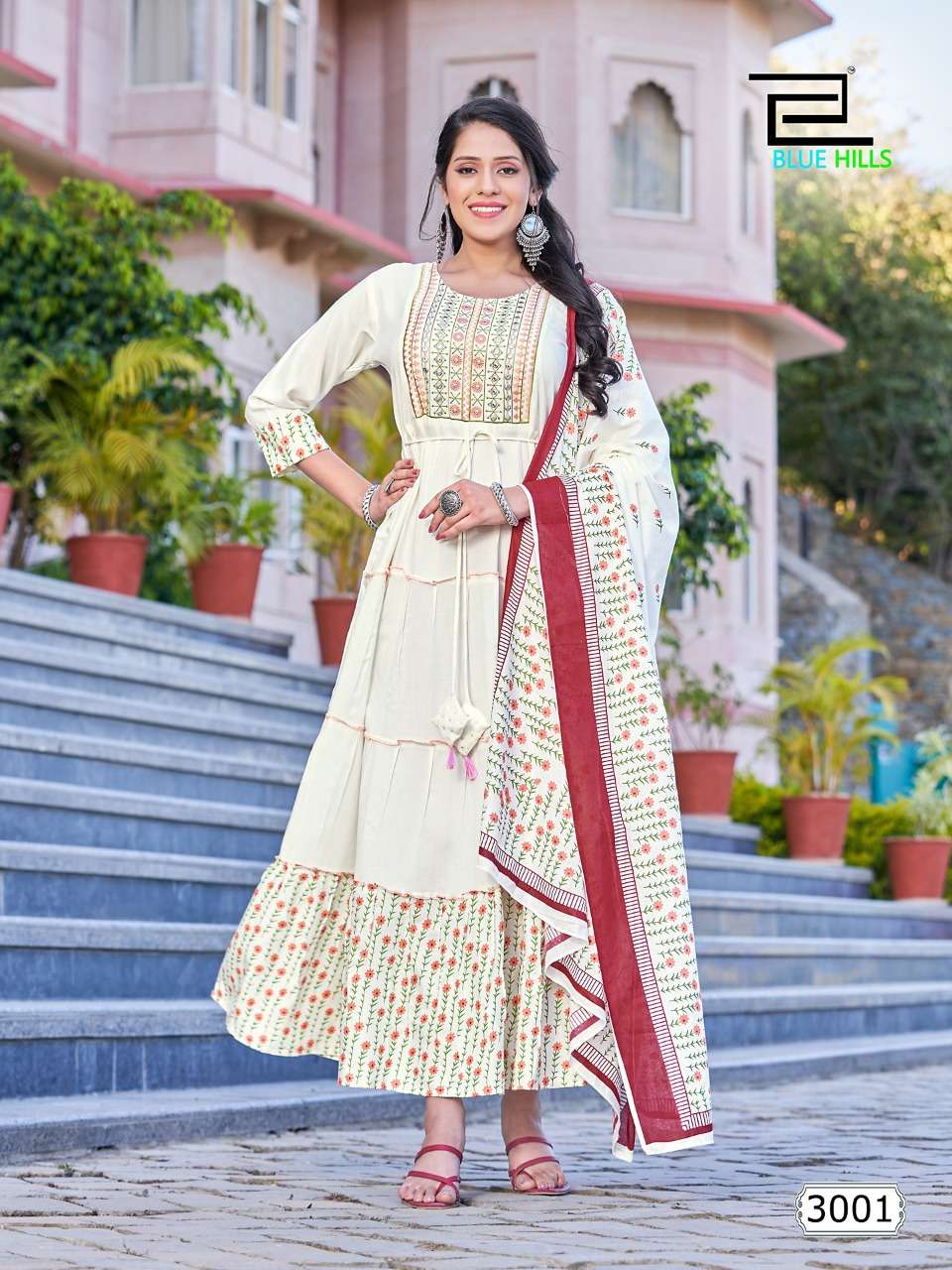 BLUE HILLS PRESENTING COLOUR VOL 3 KURTI WITH DUPATTA SET