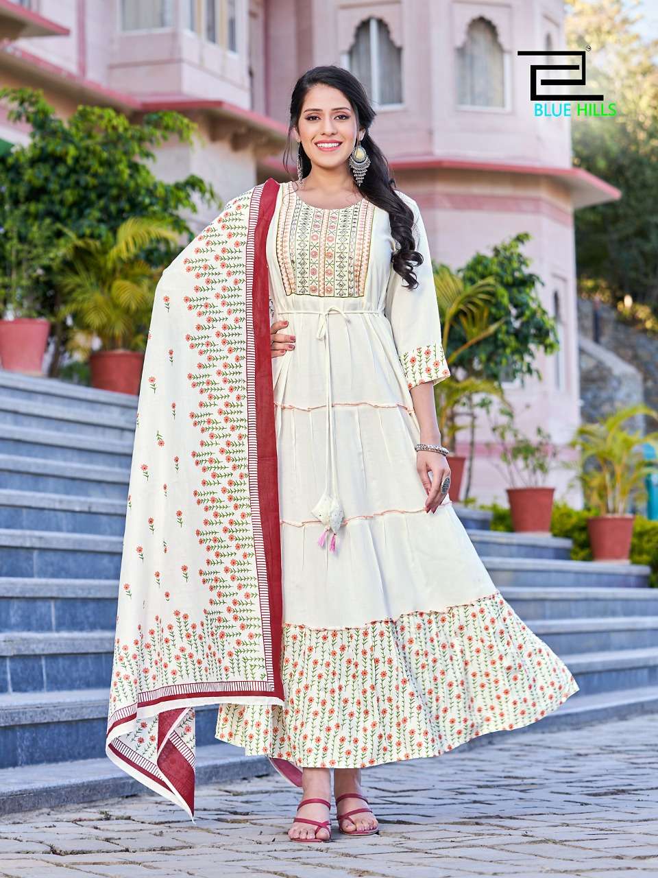 BLUE HILLS PRESENTING COLOUR VOL 3 KURTI WITH DUPATTA SET