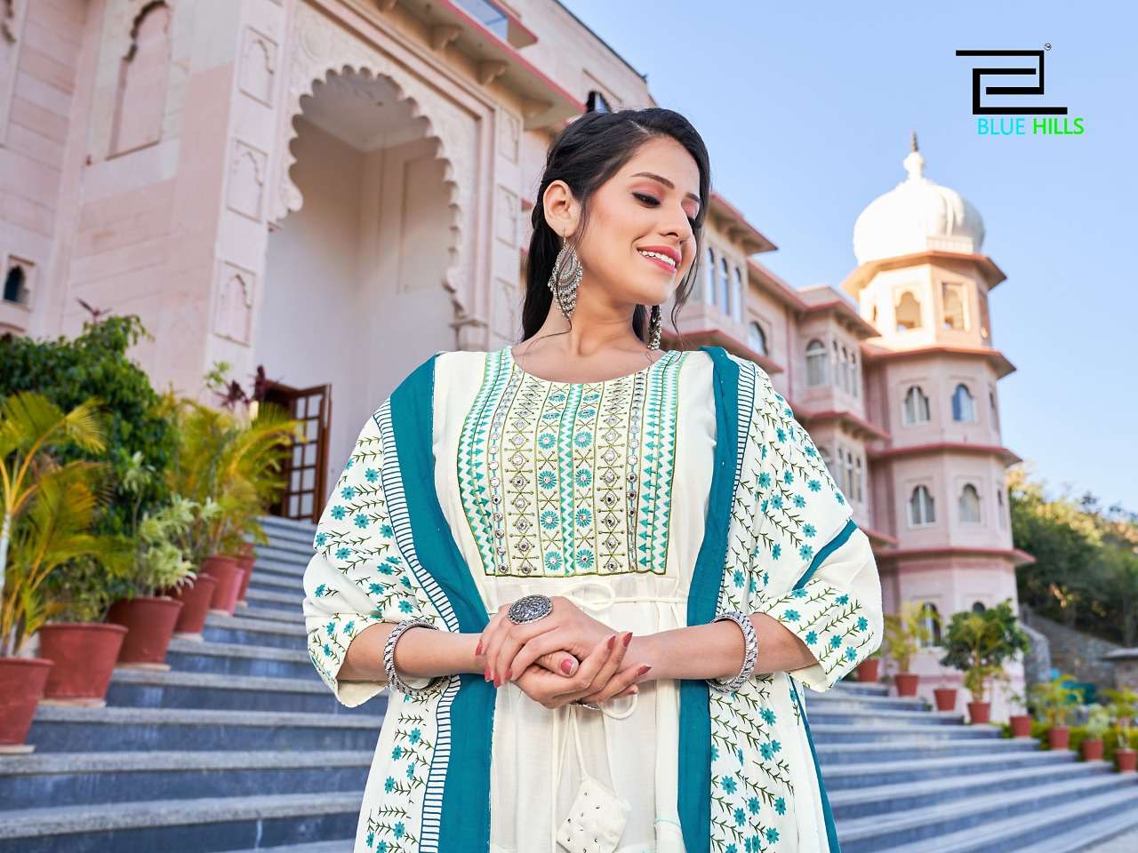 BLUE HILLS PRESENTING COLOUR VOL 3 KURTI WITH DUPATTA SET