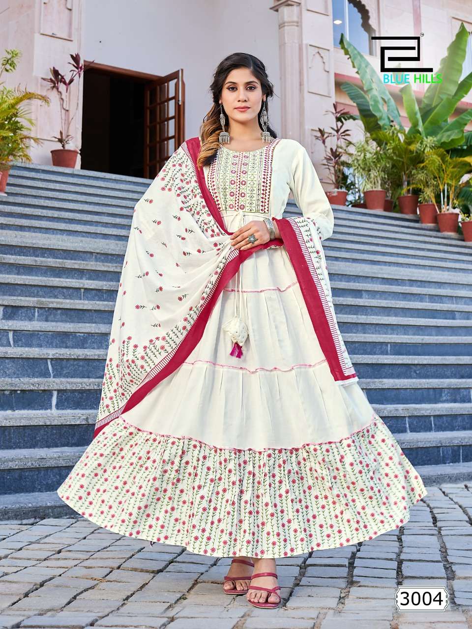 BLUE HILLS PRESENTING COLOUR VOL 3 KURTI WITH DUPATTA SET