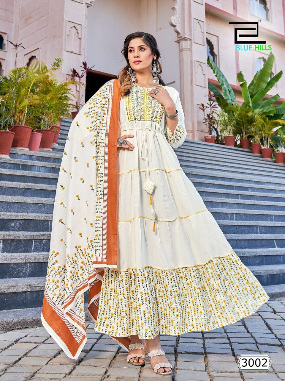 BLUE HILLS PRESENTING COLOUR VOL 3 KURTI WITH DUPATTA SET