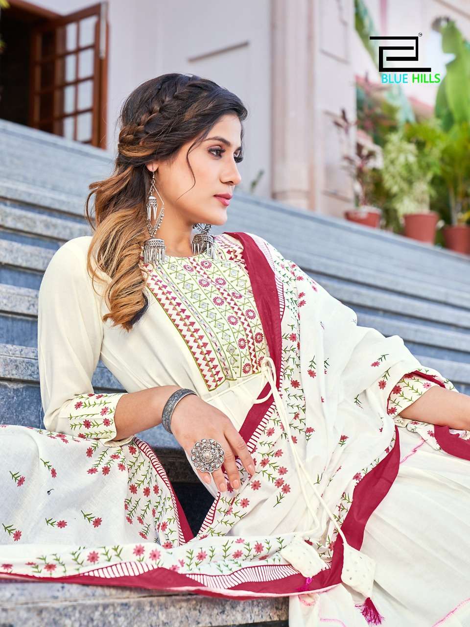 BLUE HILLS PRESENTING COLOUR VOL 3 KURTI WITH DUPATTA SET