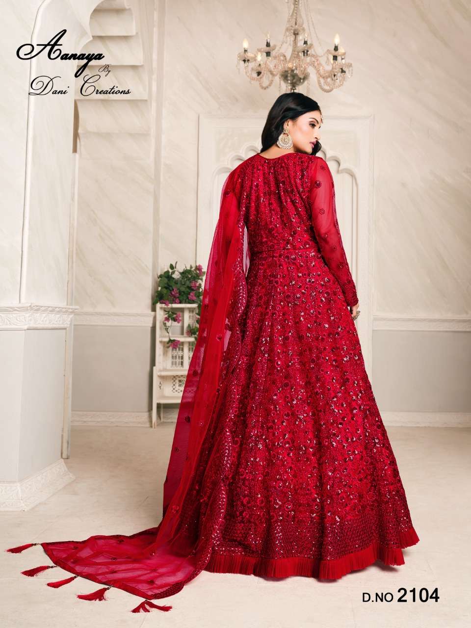 DANI CREATION PRESENT AANAYA 2100 SERIES VOL 121 NET HEAVY GOWN COLLECTION