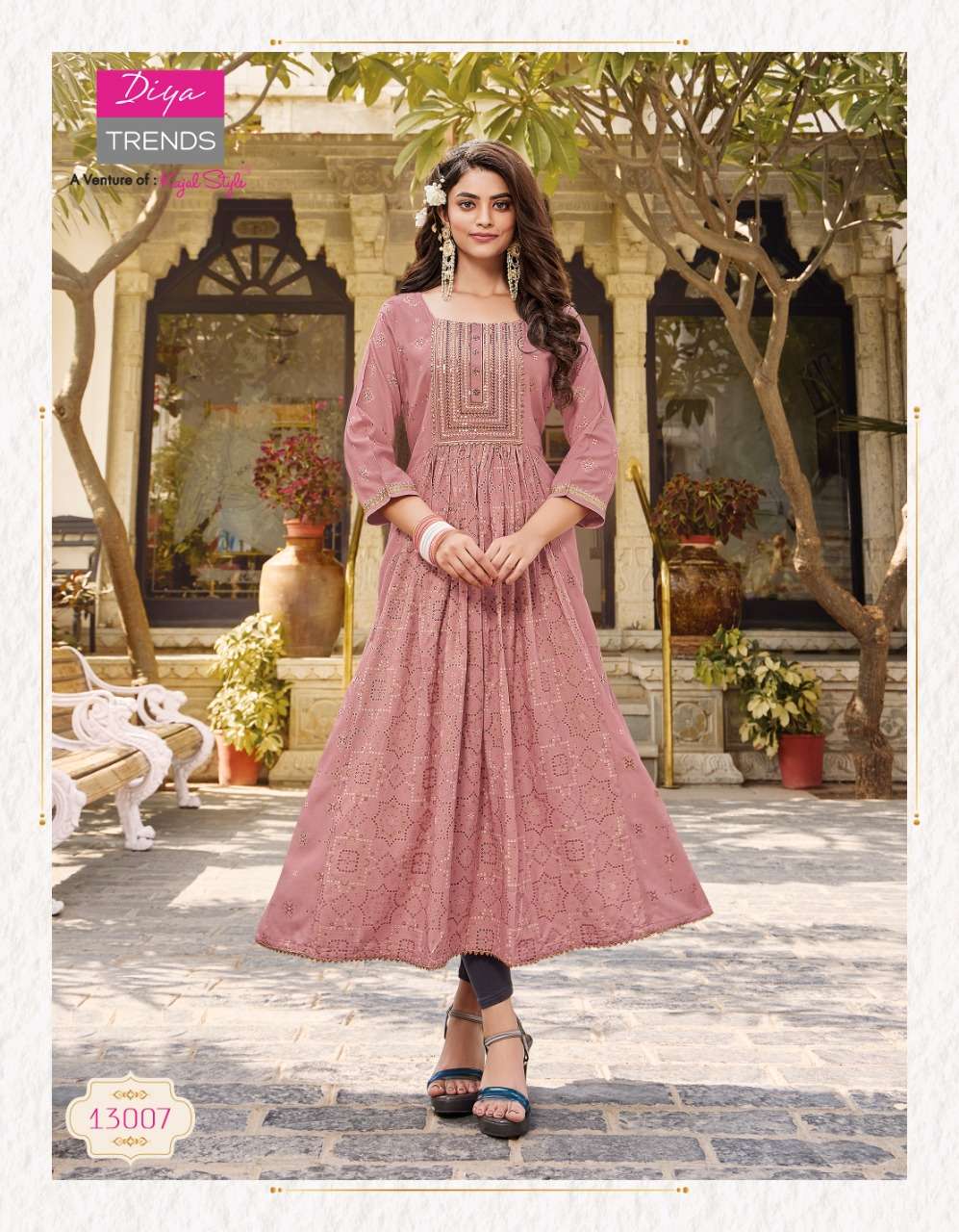 AAYAA VOL 11 FANCY RICH FLOWER PRINTED STITCH LONG GOWN WITH DUPATTA -  textiledeal.in