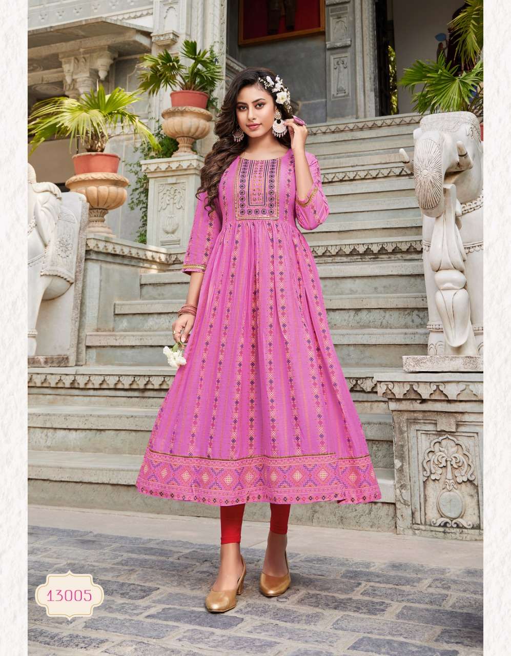 Slim Fit Cotton Long Gown, Technics : Machine Made, Pattern : Printed at Rs  350 / Piece in delhi