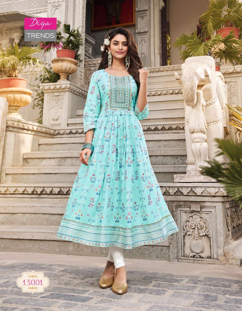 Fabzone Silk Designer Series Fancy Party Wear Gown Collection, Length: 55  inch at Rs 6969 in Surat