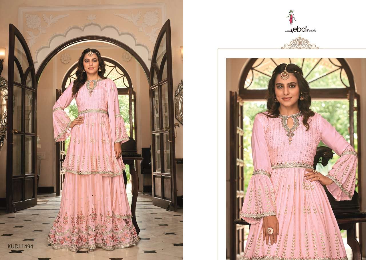 EBA LIFESTYLE PRESENT KUDI TOP SKIRT WITH DUPATTA SET