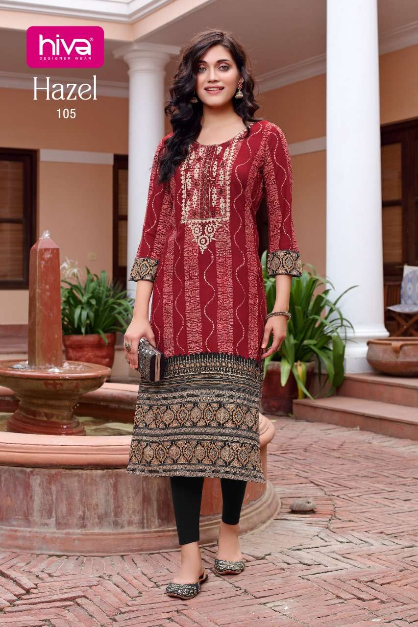 HAZEL BY HIVA PRESENTING FANCY KURTI