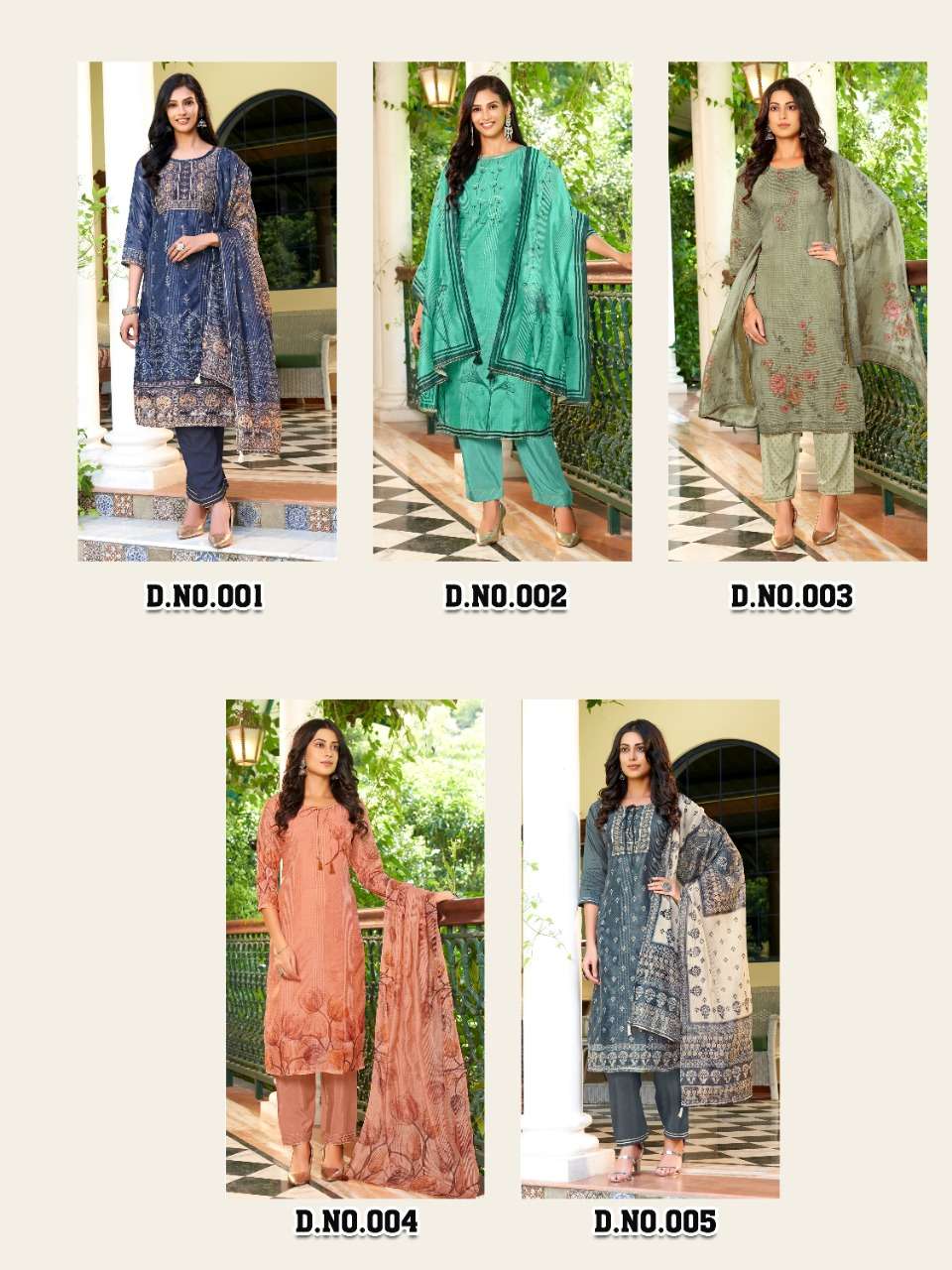 HINAYA PRESENT SAHIBA VOL 1 KURTI PANT SET WITH DUPATTA