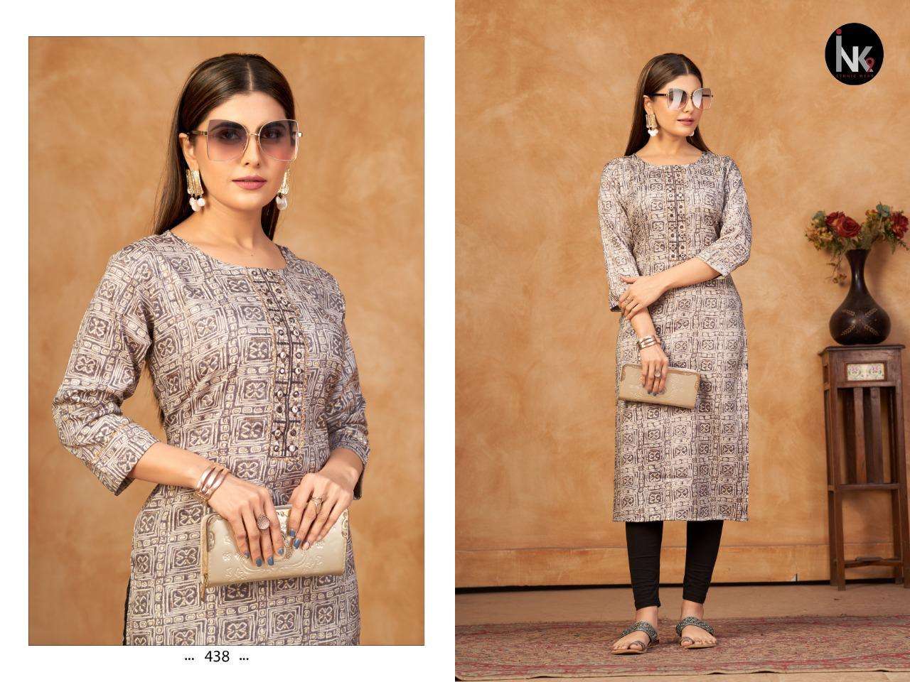 INK9 PRESENT LOVE VOL 6 HEAVY RAYON CASUAL WEAR KURTI 