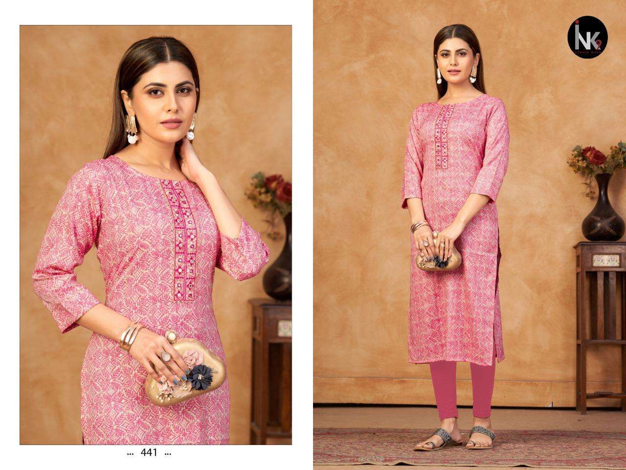 INK9 PRESENT LOVE VOL 6 HEAVY RAYON CASUAL WEAR KURTI 