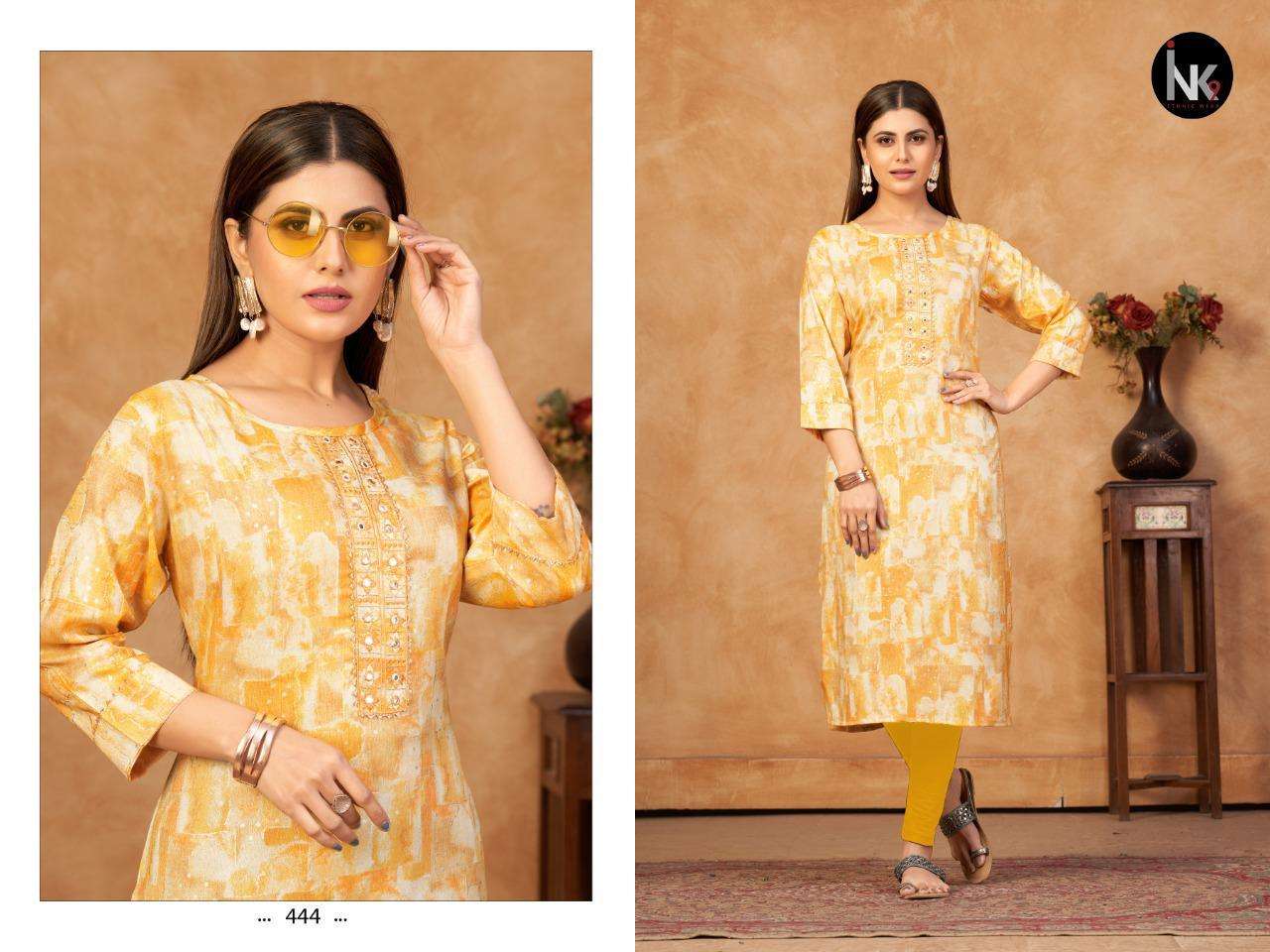 INK9 PRESENT LOVE VOL 6 HEAVY RAYON CASUAL WEAR KURTI 