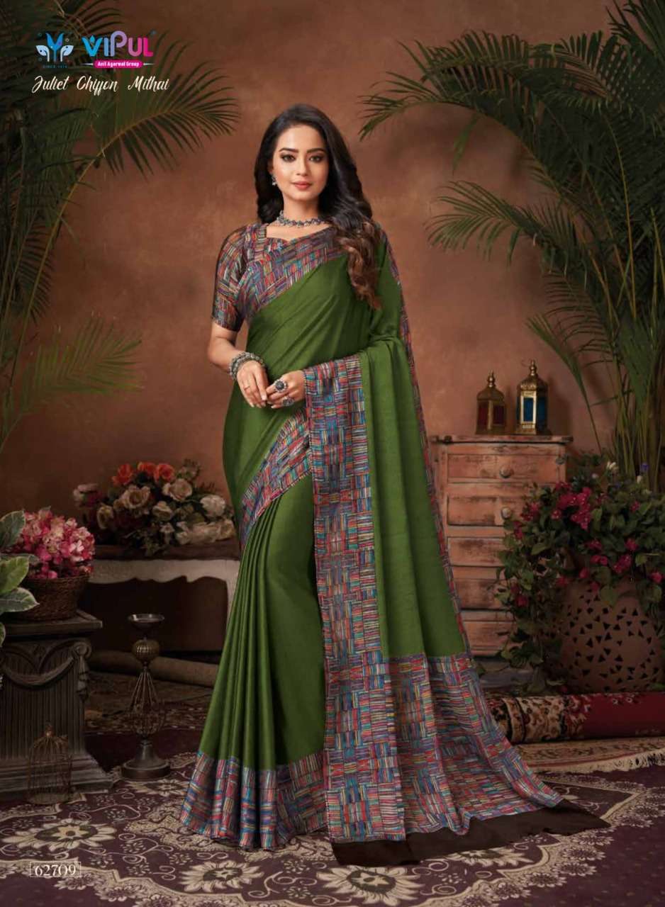 JULIET CHIFFON MITHAI CATALOG BY VIPUL DESIGNER SAREE