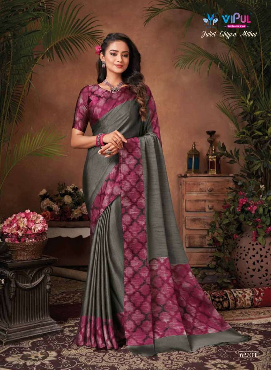 JULIET CHIFFON MITHAI CATALOG BY VIPUL DESIGNER SAREE