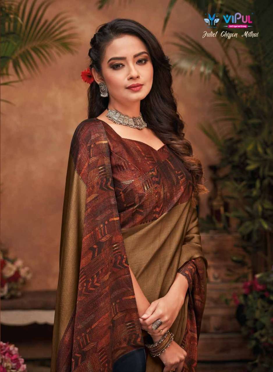 JULIET CHIFFON MITHAI CATALOG BY VIPUL DESIGNER SAREE