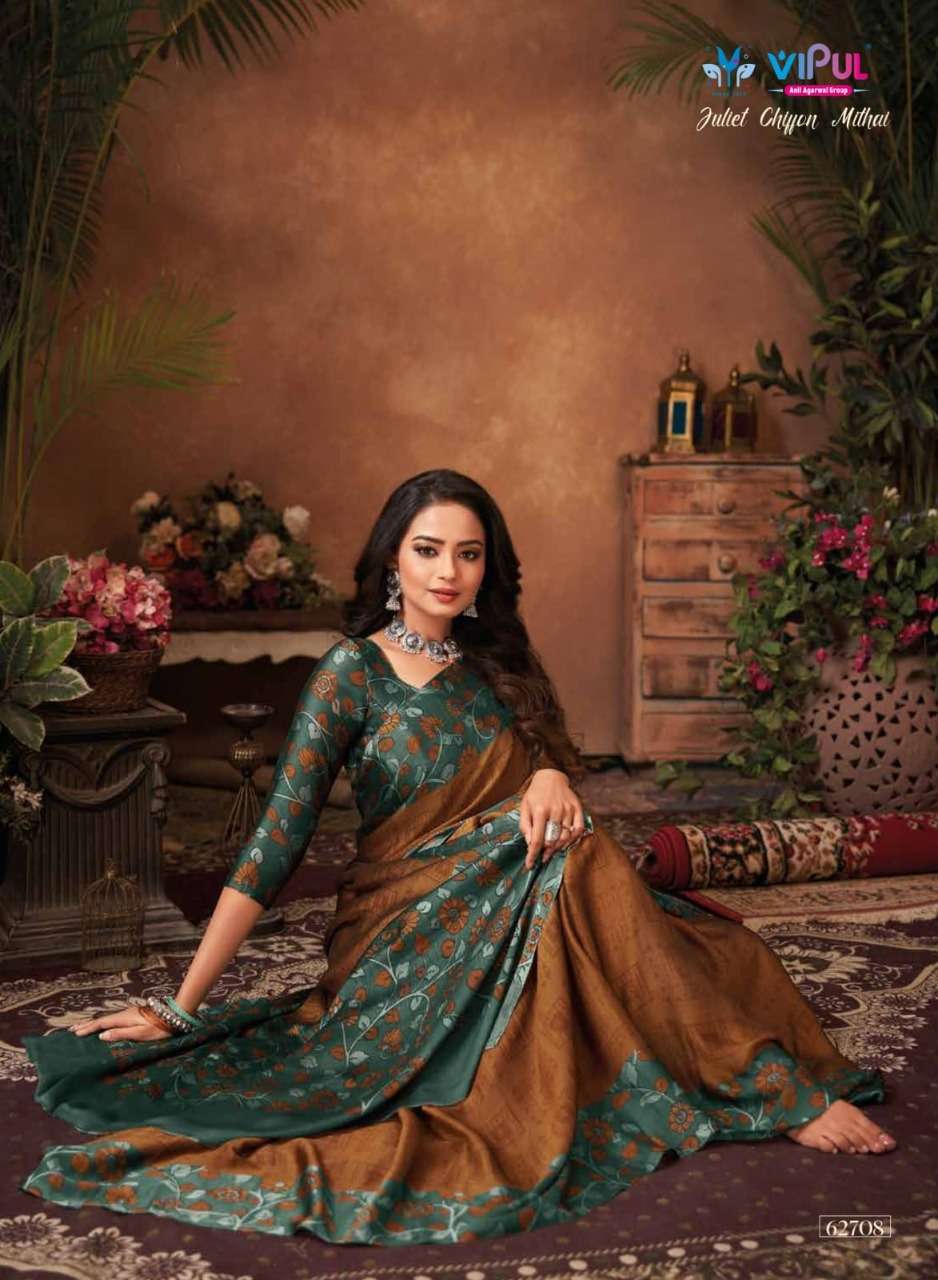 JULIET CHIFFON MITHAI CATALOG BY VIPUL DESIGNER SAREE