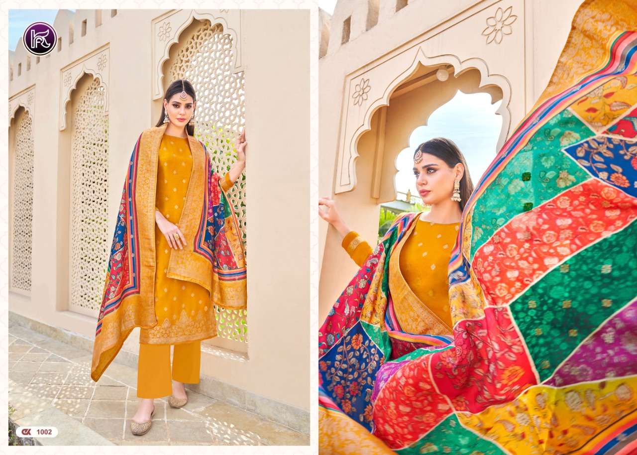 KALA JAQUARD VOL 5 PRESENT KALA FASHION FANCY SUIT KURTI PANT WITH DUPATTA SET
