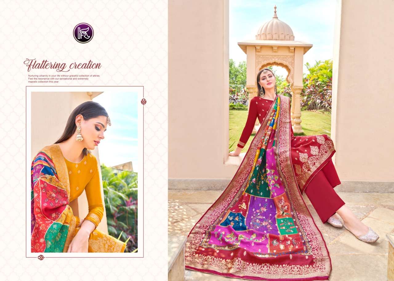 KALA JAQUARD VOL 5 PRESENT KALA FASHION FANCY SUIT KURTI PANT WITH DUPATTA SET