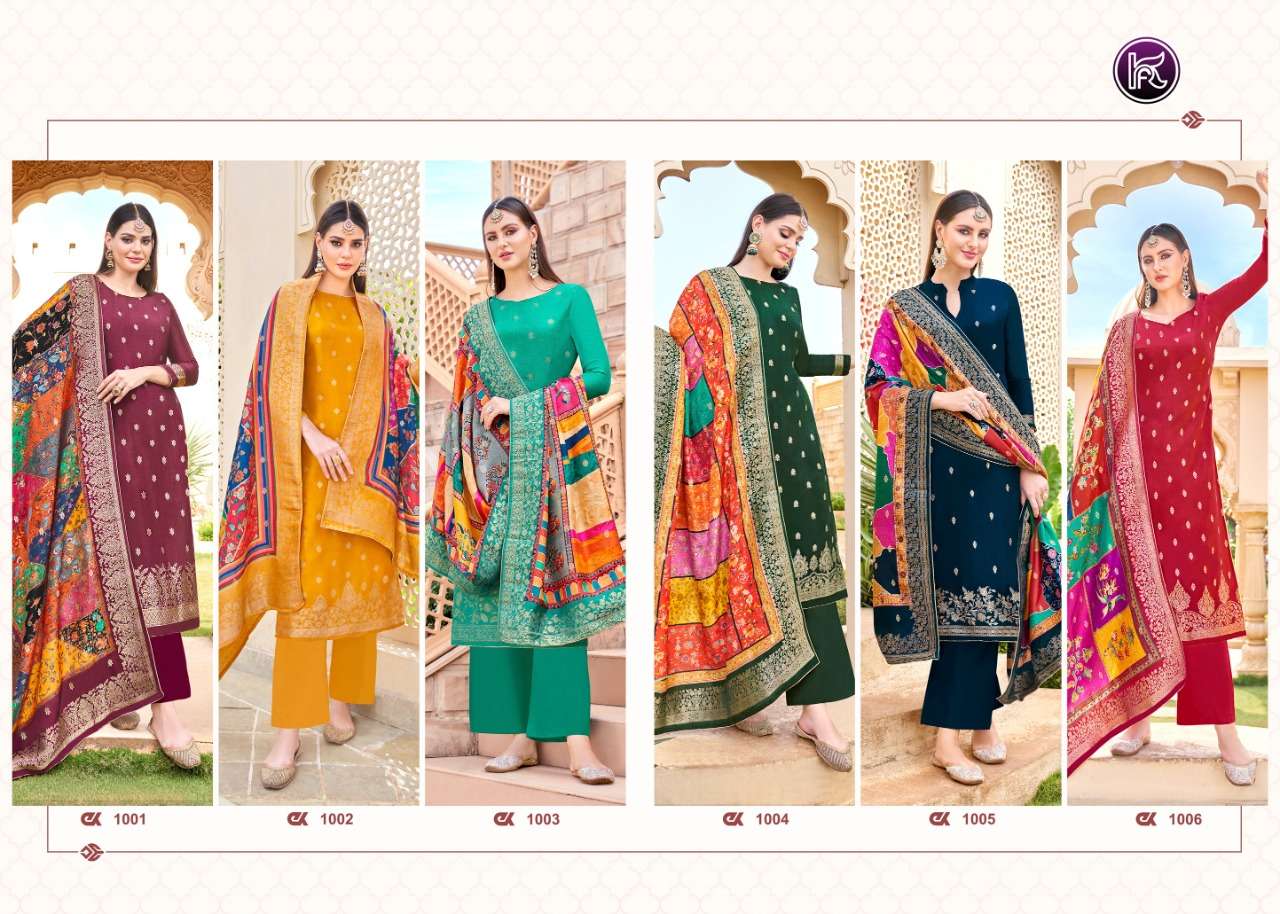 KALA JAQUARD VOL 5 PRESENT KALA FASHION FANCY SUIT KURTI PANT WITH DUPATTA SET