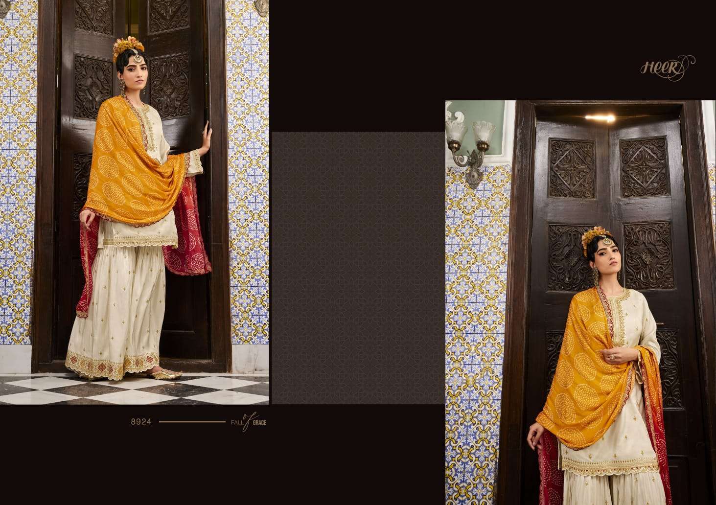 KIMORA PRESENT HEER VOL 136 UNSTITCHED KURTI PLAZO WITH DUPATTA SET