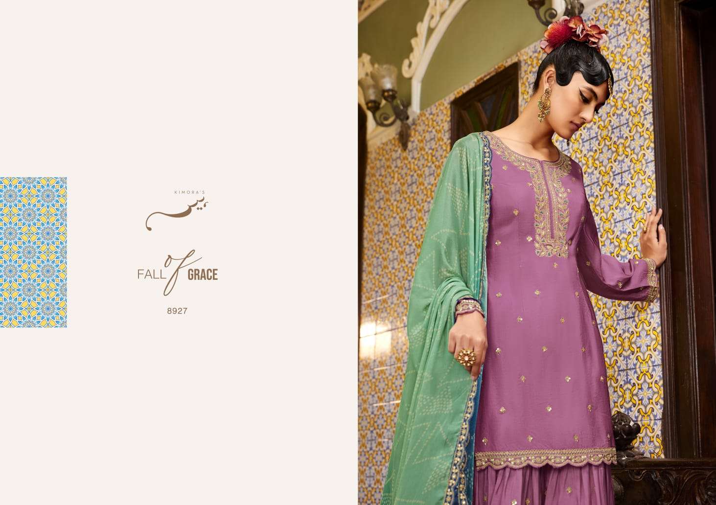 KIMORA PRESENT HEER VOL 136 UNSTITCHED KURTI PLAZO WITH DUPATTA SET