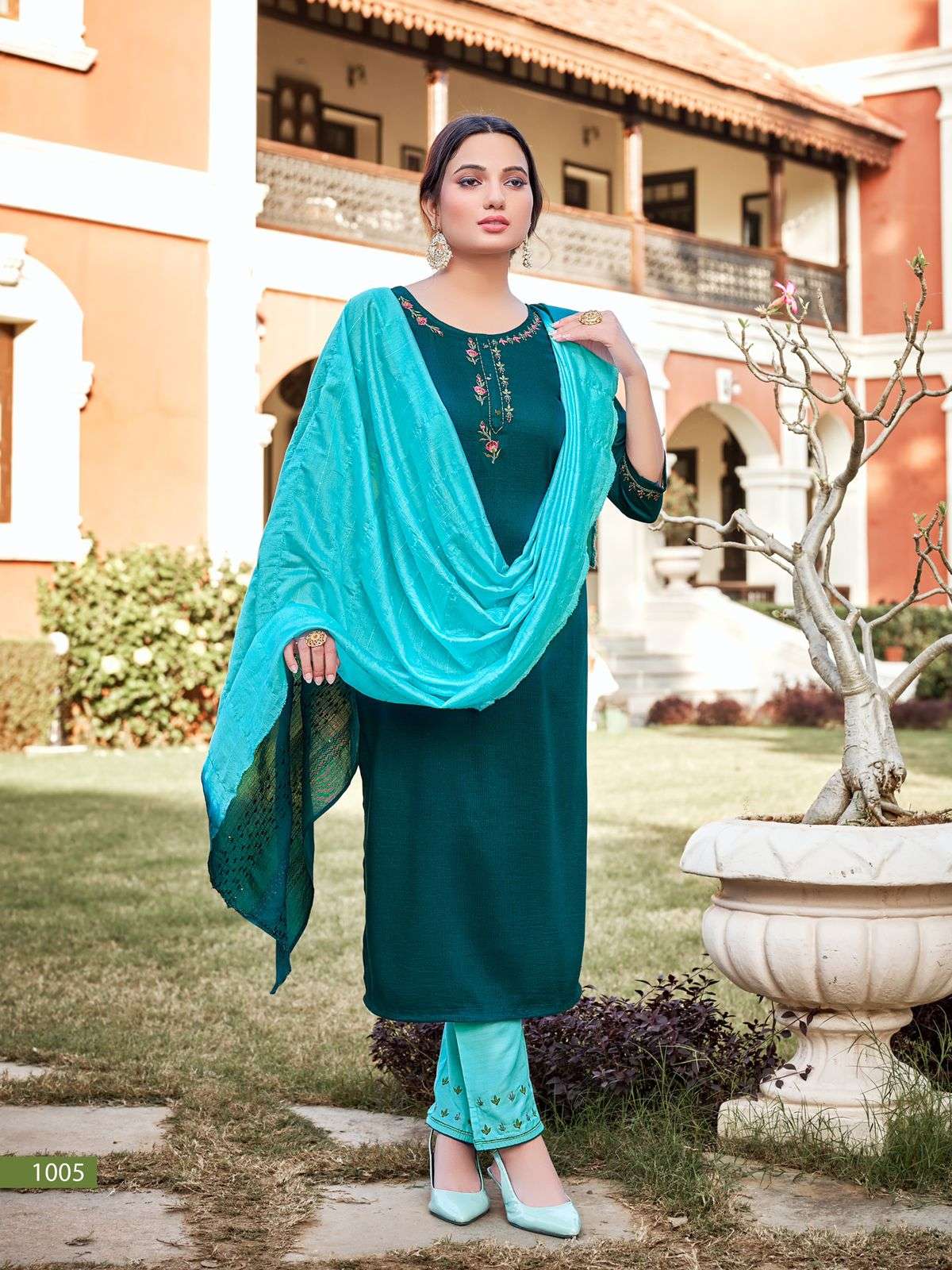 LADYVIEW LAUNCHING KURTI PANT WITH DUPATTA SET PRESENT GEET CATALOG