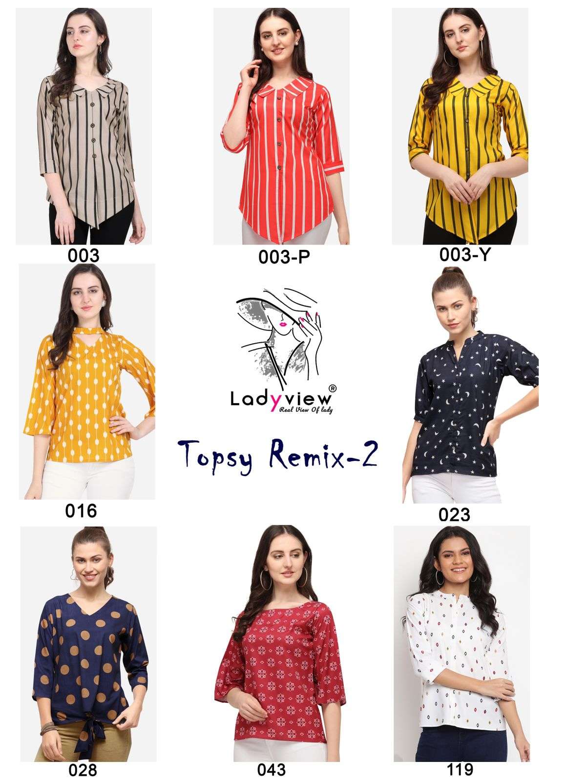 LADYVIEW PRESENT TOPSY REMIX VOL 2 FANCY TOP TUNIC STYLE