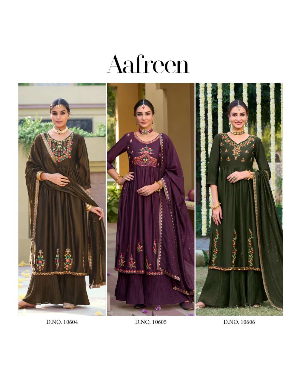 LILY & LALI PRESENT AAFREEN CATALOG KURTI PANT WITH DUPATTA SET