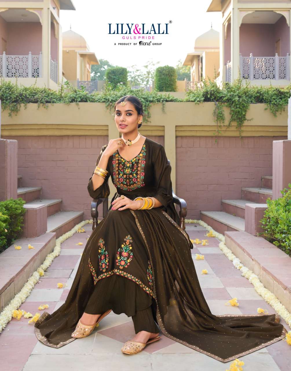 LILY & LALI PRESENT AAFREEN CATALOG KURTI PANT WITH DUPATTA SET