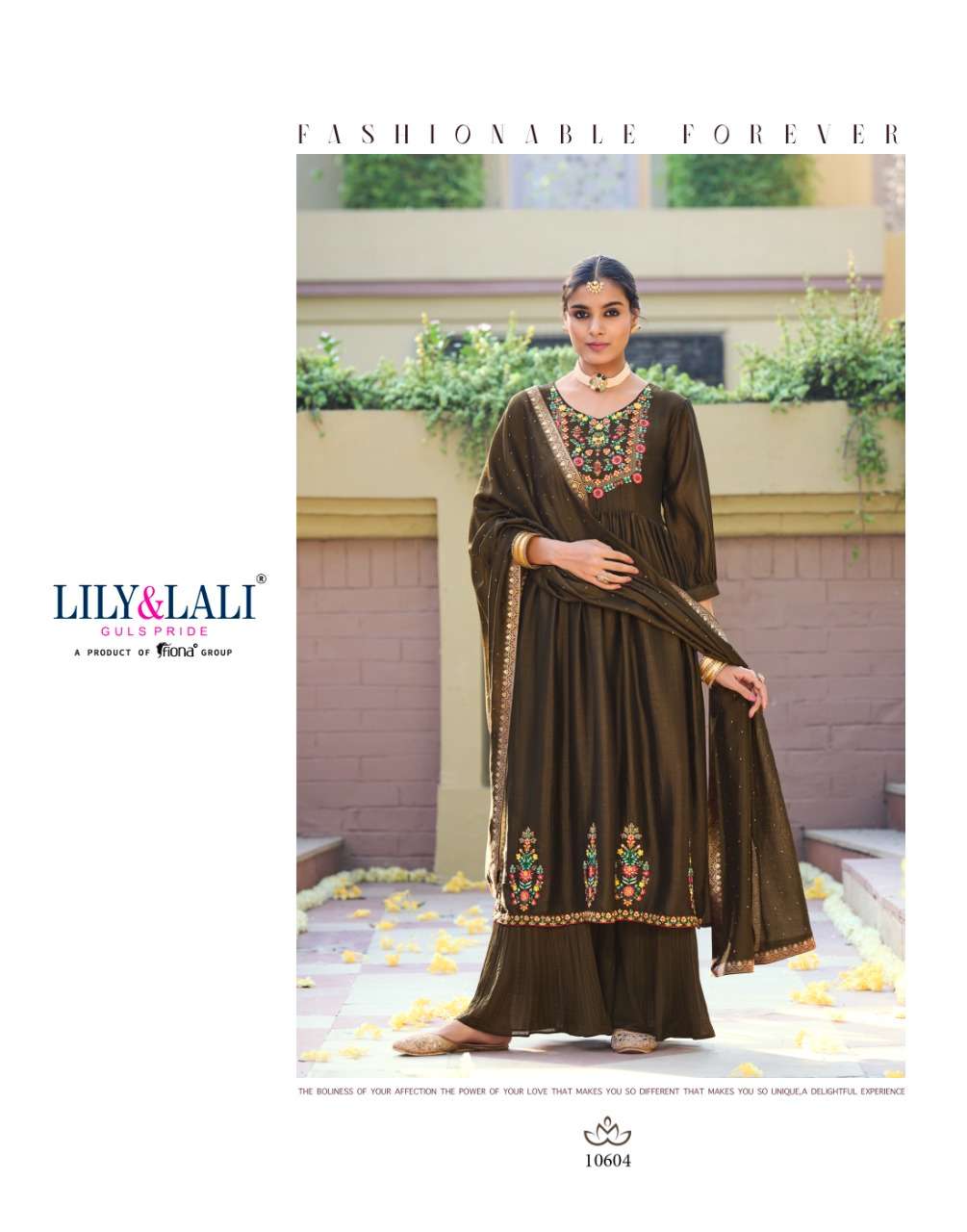 LILY & LALI PRESENT AAFREEN CATALOG KURTI PANT WITH DUPATTA SET