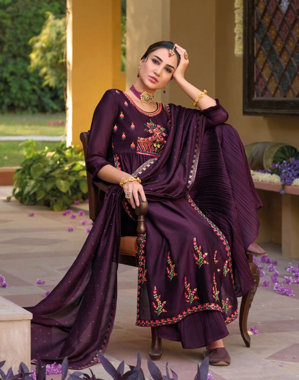 LILY & LALI PRESENT AAFREEN CATALOG KURTI PANT WITH DUPATTA SET