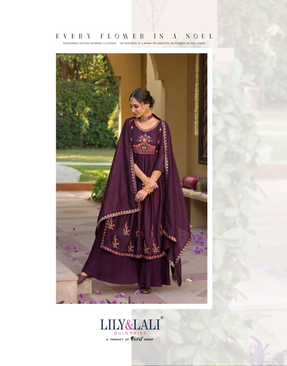 LILY & LALI PRESENT AAFREEN CATALOG KURTI PANT WITH DUPATTA SET