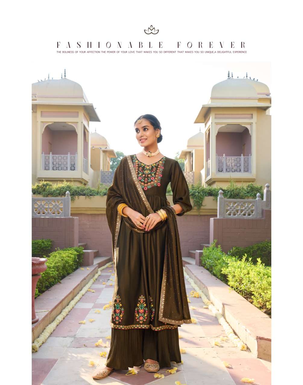 LILY & LALI PRESENT AAFREEN CATALOG KURTI PANT WITH DUPATTA SET