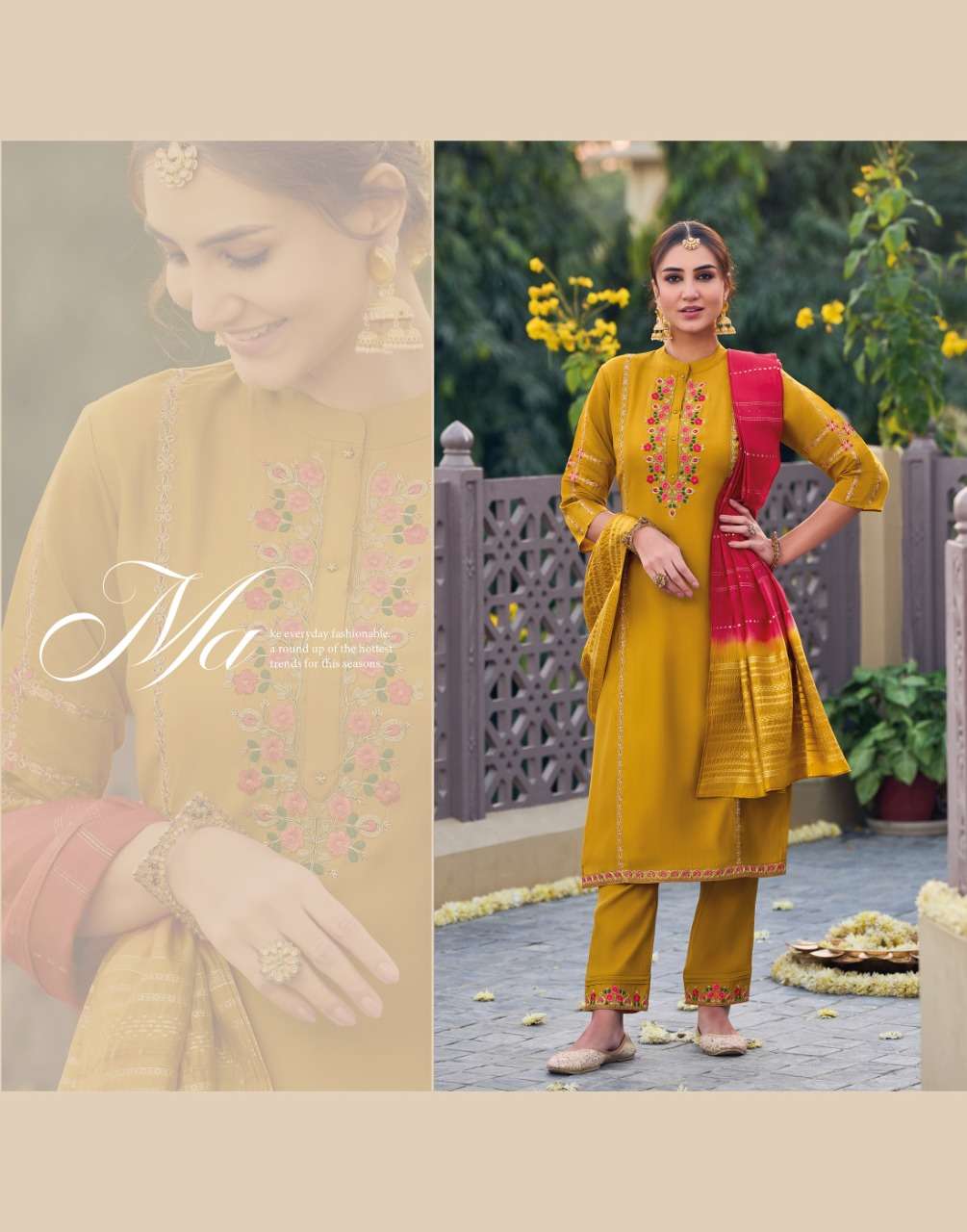 LILY & LALI PRESENT GULNAAZ 3PCS CONCEPT KURTI PANT WITH DUPATTA SET COLLECTION