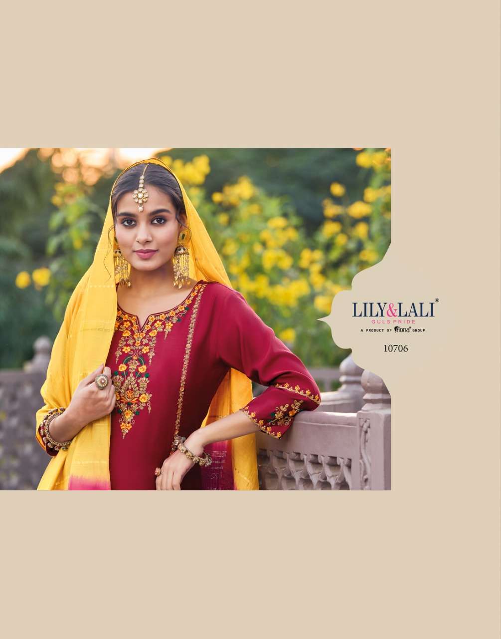 LILY & LALI PRESENT GULNAAZ 3PCS CONCEPT KURTI PANT WITH DUPATTA SET COLLECTION